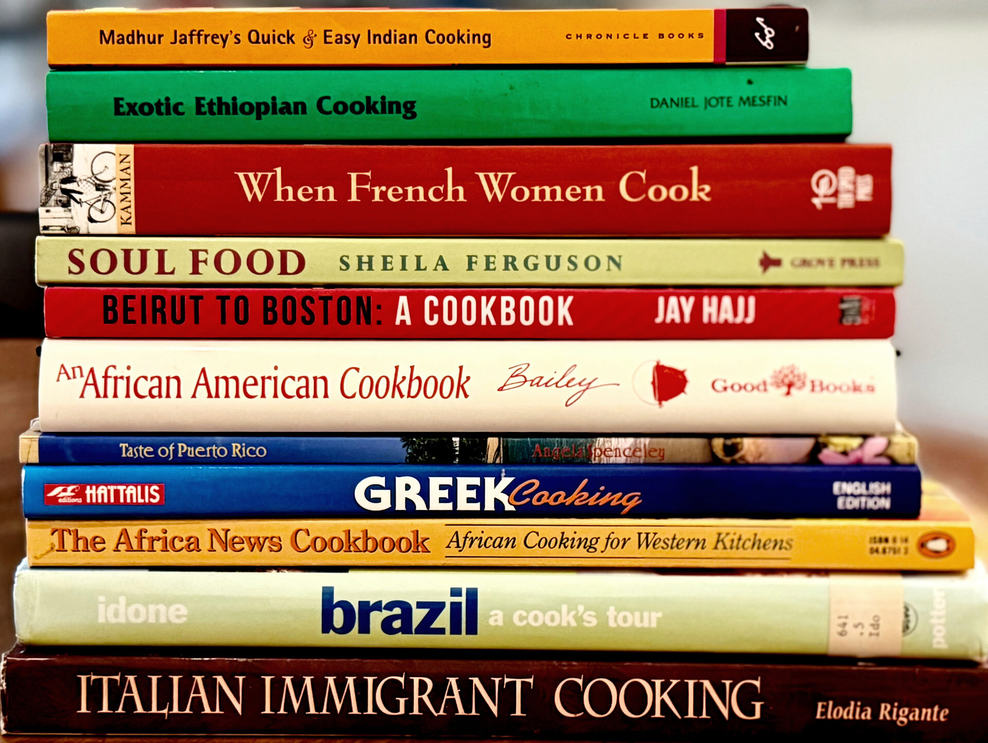 Research page: cookbooks from a dozen culinary traditions